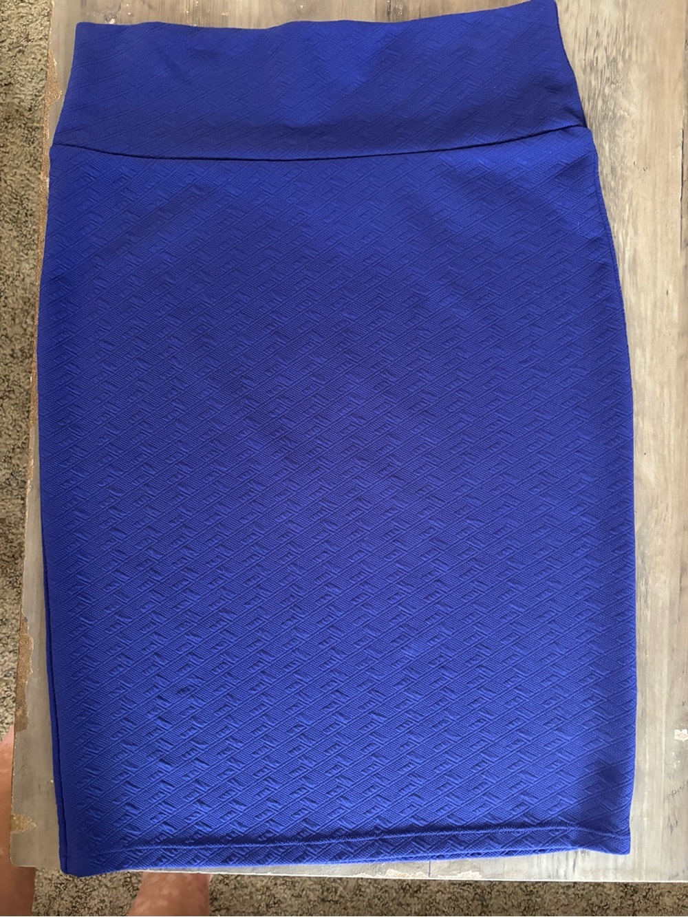LuLaRoe Electric purple  Textured Pencil Skirt